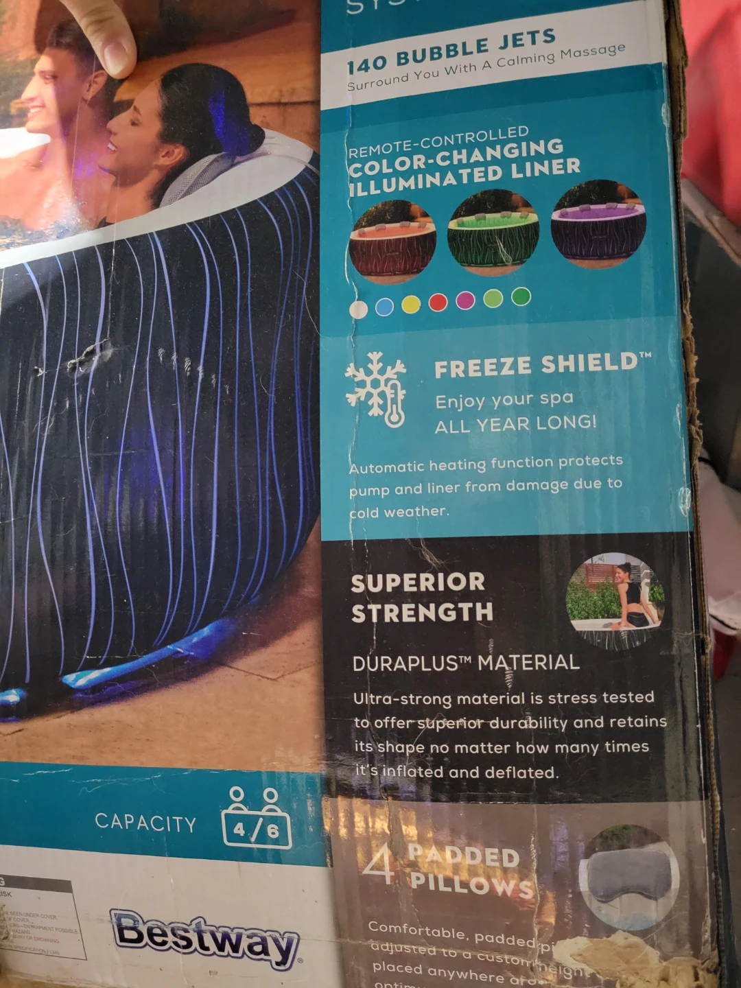 Bestway Saluspa Hollywood Portable Spa Hot Tub - photo 4
