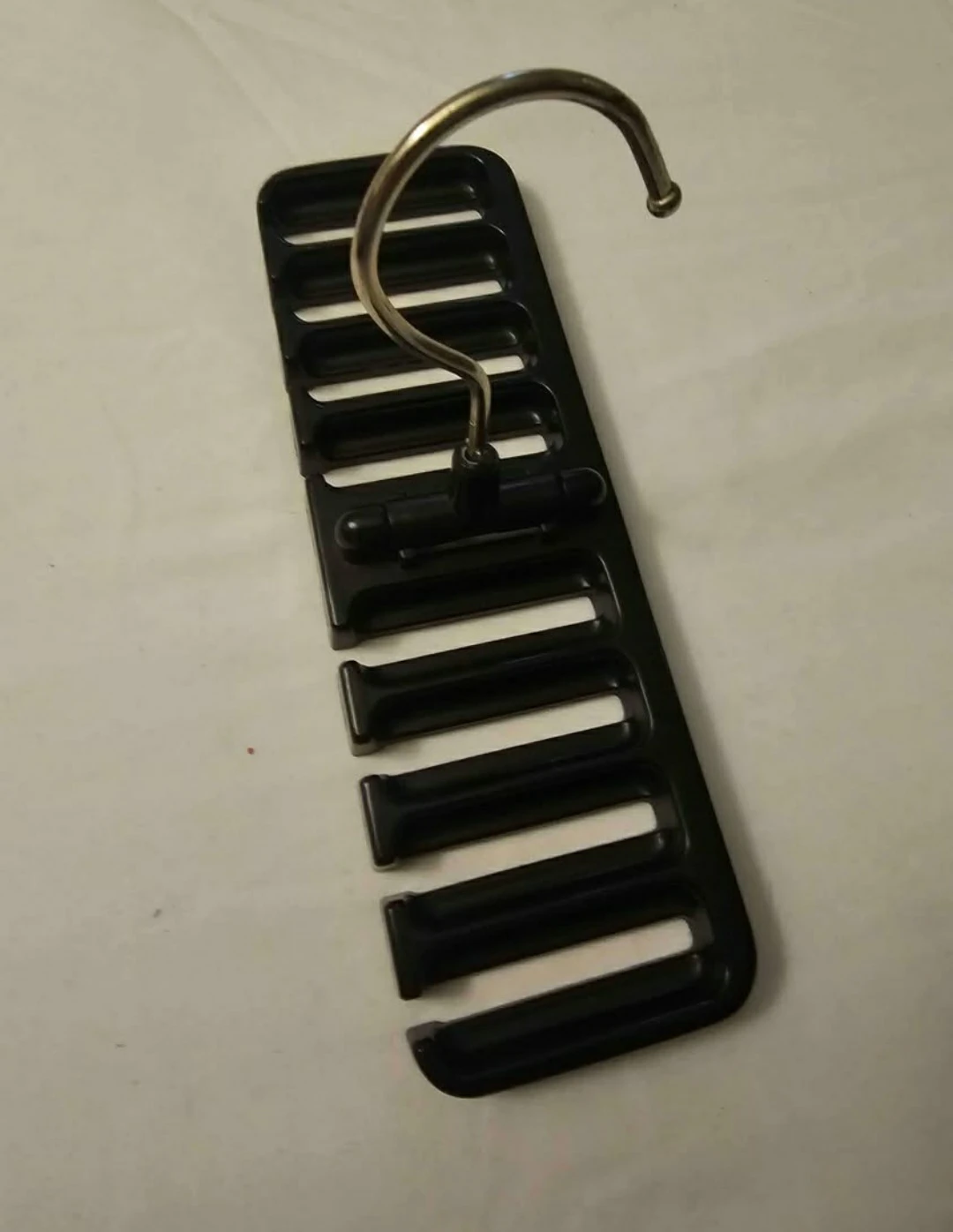 Black Plastic Belt and Tie Hanger