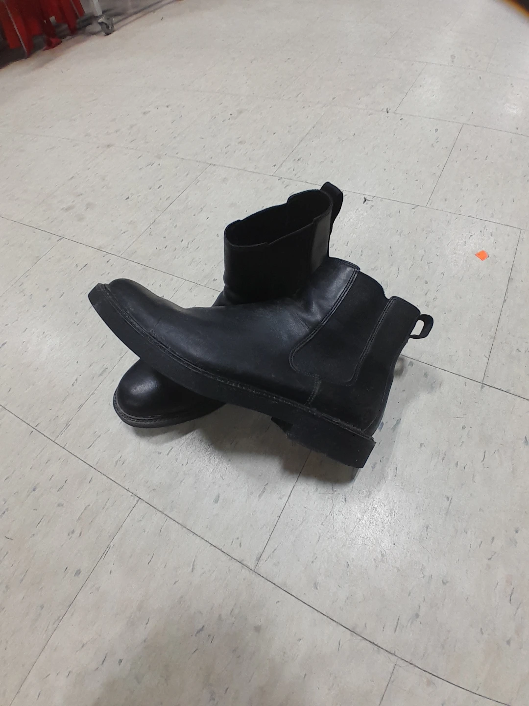 Black Leather Chelsea Boots Original Ecco Size 12 5 - photo 3