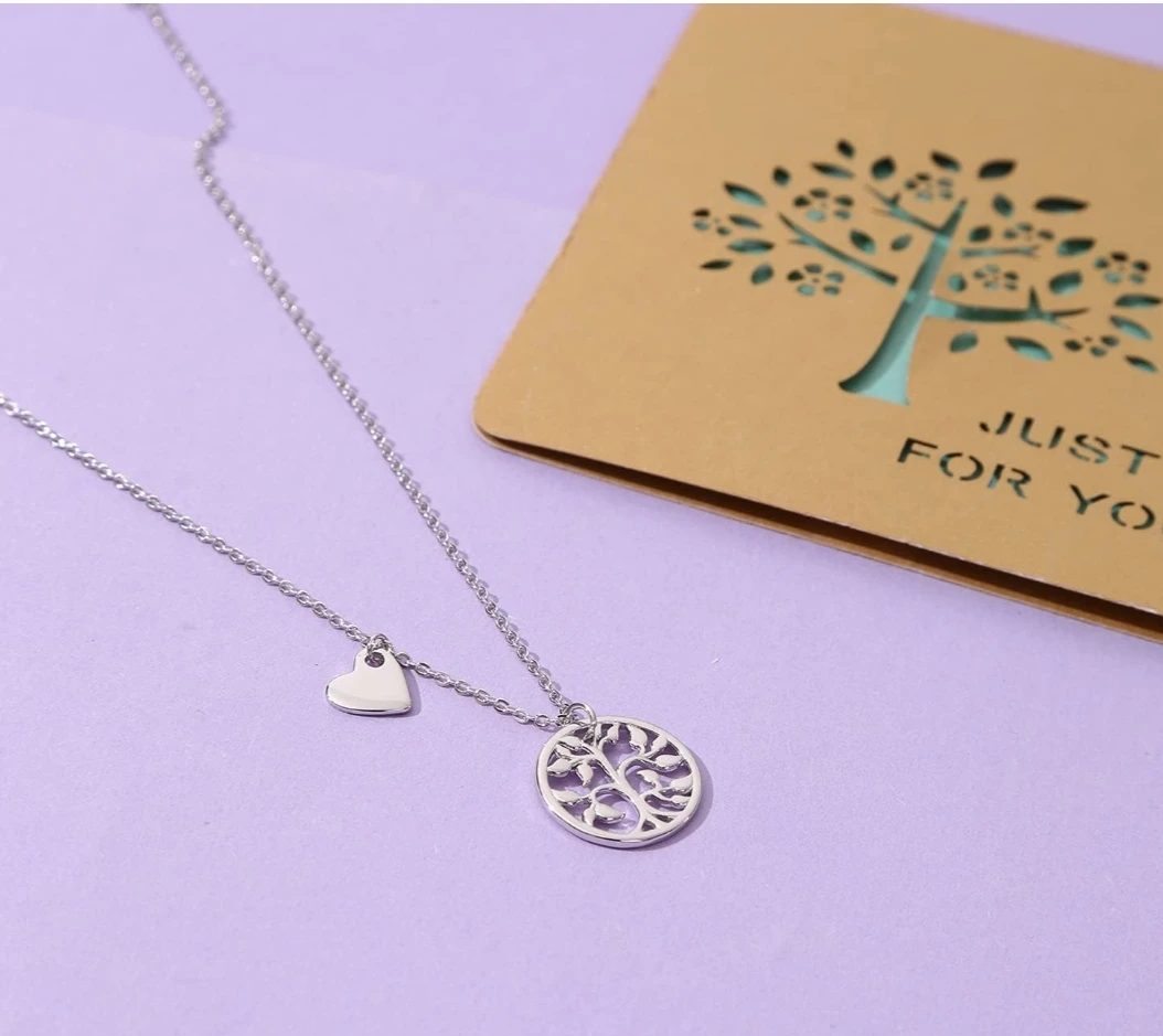 Tree of Life Necklace with Heart Charm 🌱 - photo 4