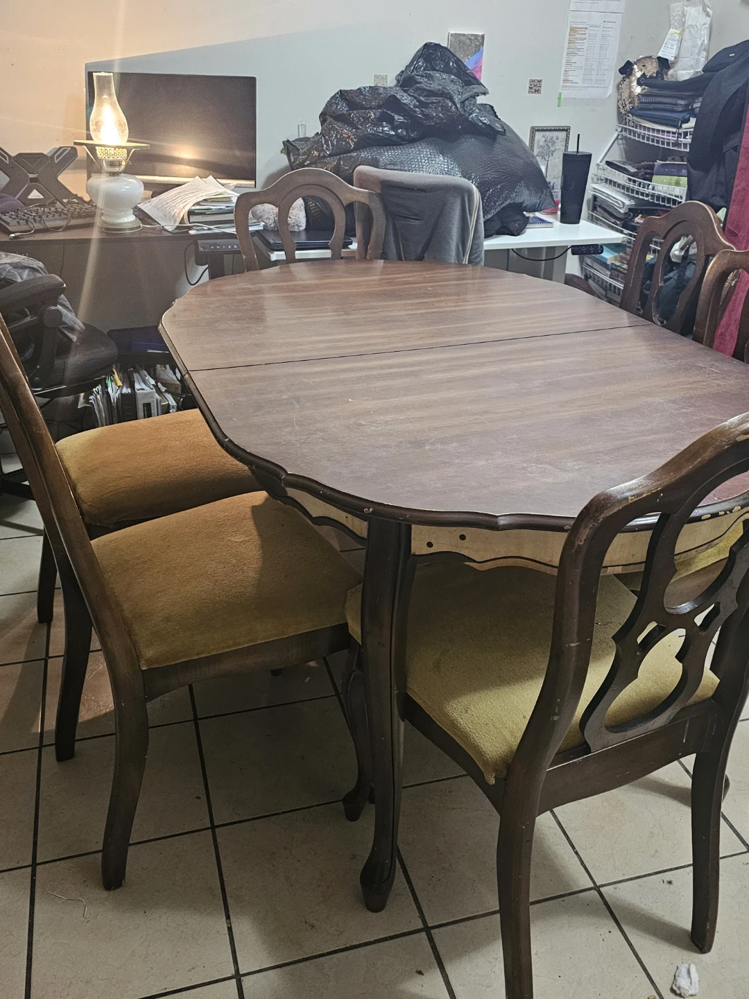 Wooden Dining Table with 6 Chairs - photo 3