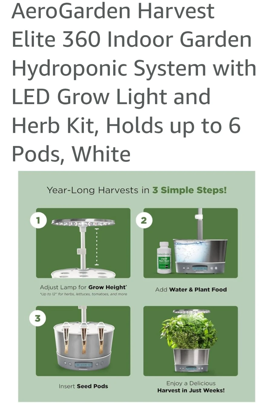 AeroGarden Harvest Elite 360 Indoor Garden - photo 3