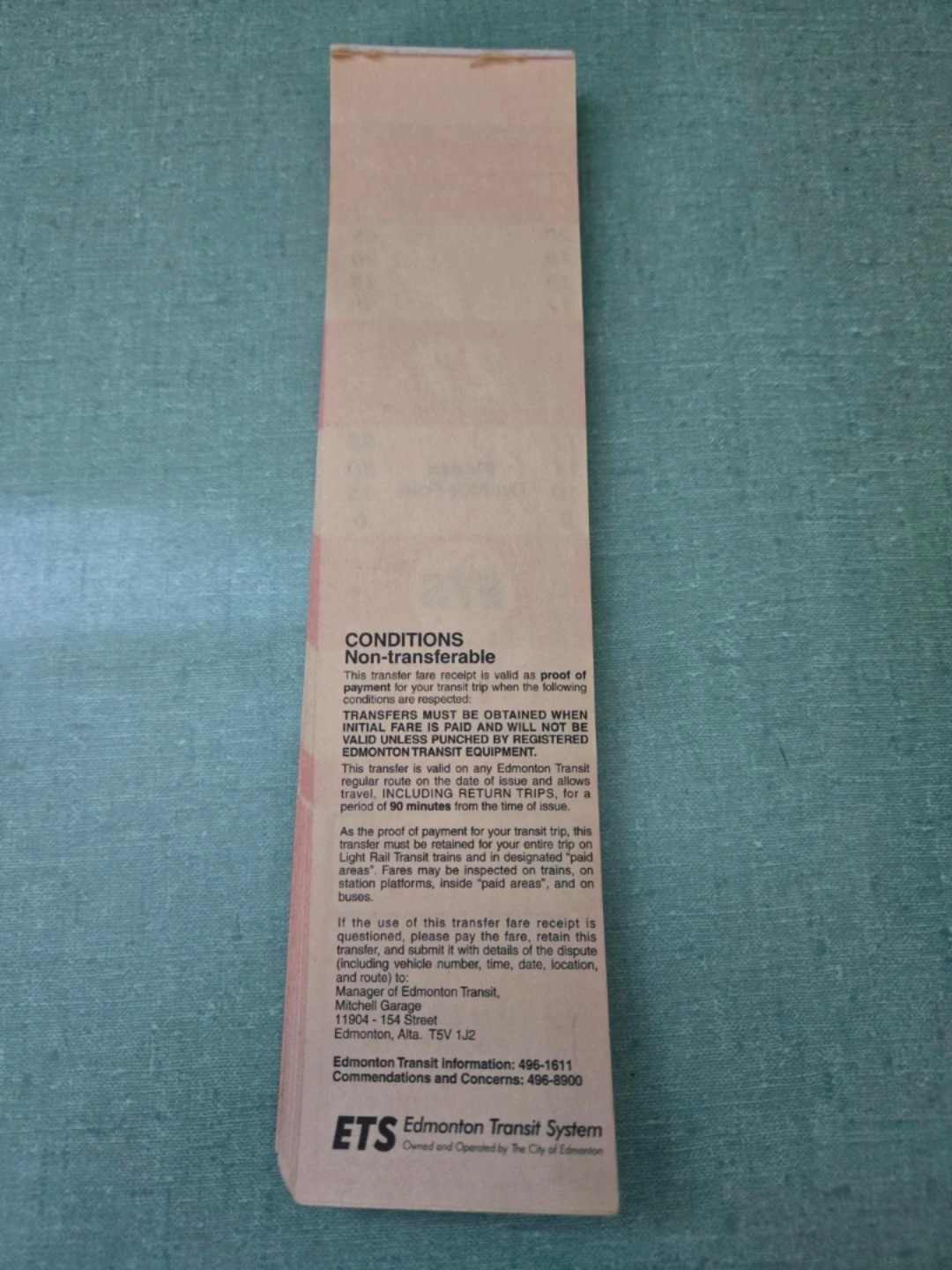 Bundle of ETS 1998 Adult Paper Bus Passes & 1998 Book of Routes - photo 3