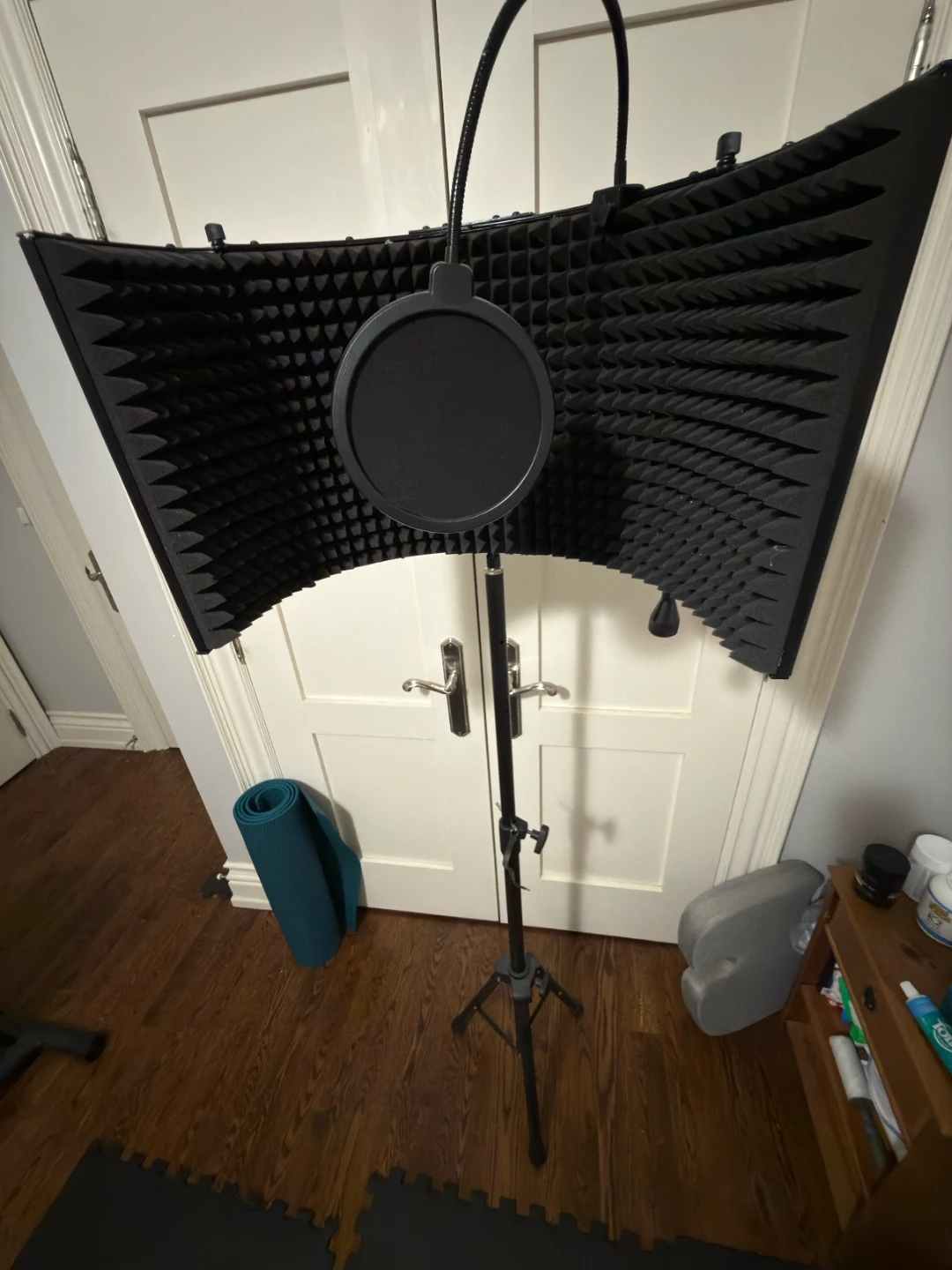 Portable Vocal Microphone Isolation Shield