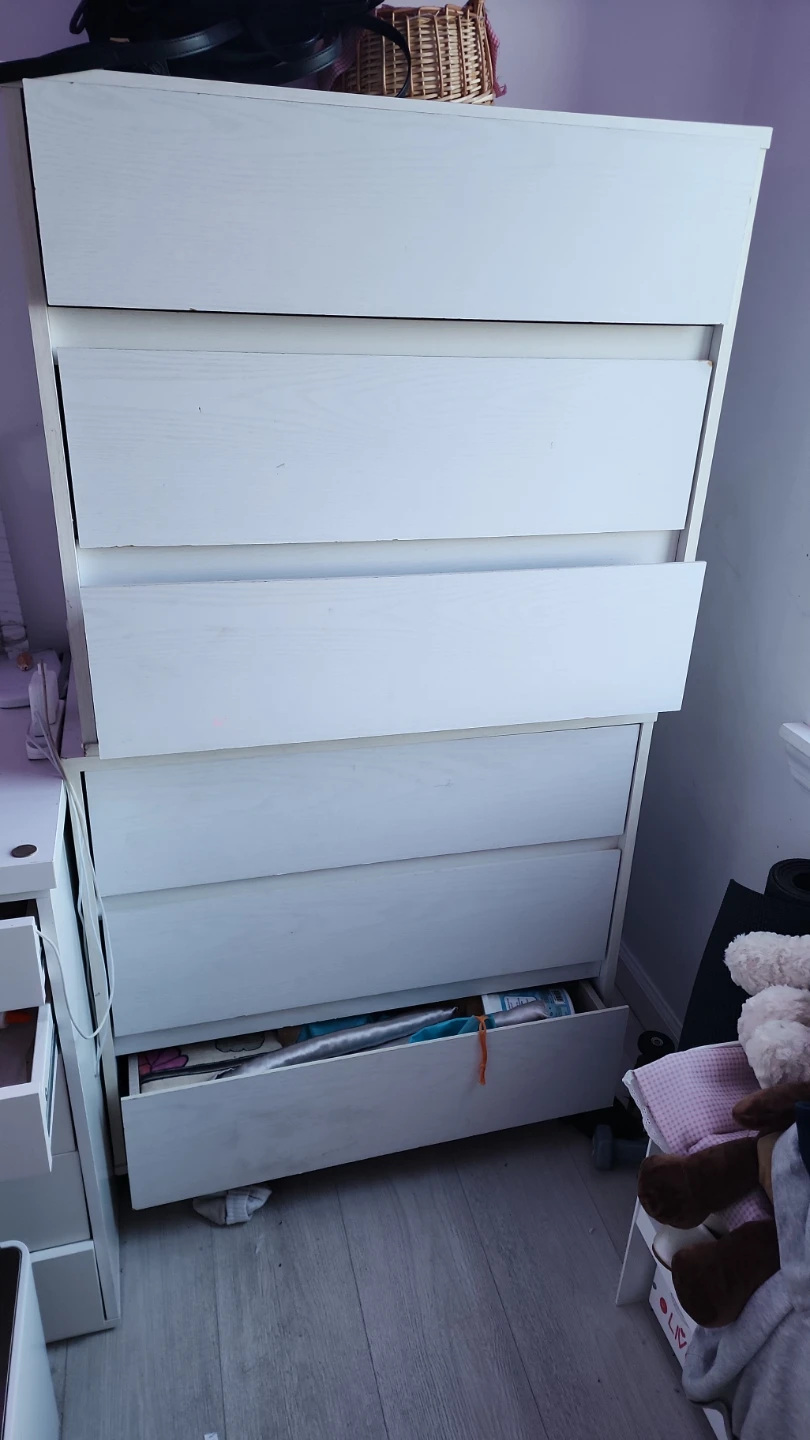 IKEA STORKLINTA 3-drawer dresser - White - photo 2