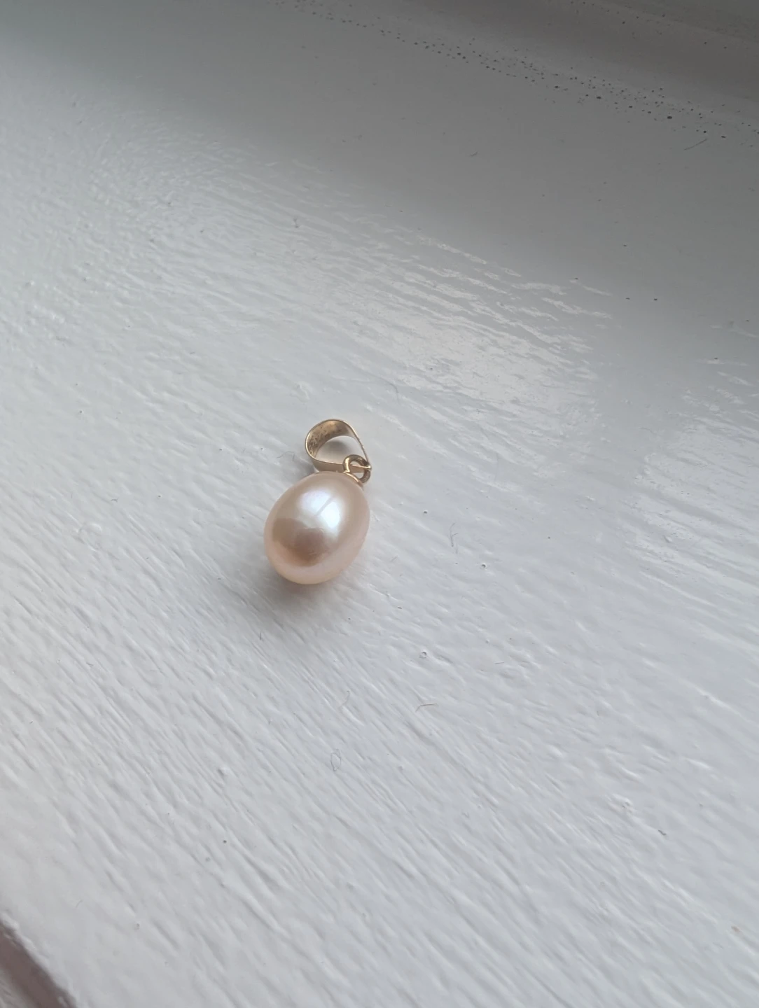 Brand New 14K Yellow Gold Pearl Pendant For Sale - photo 2