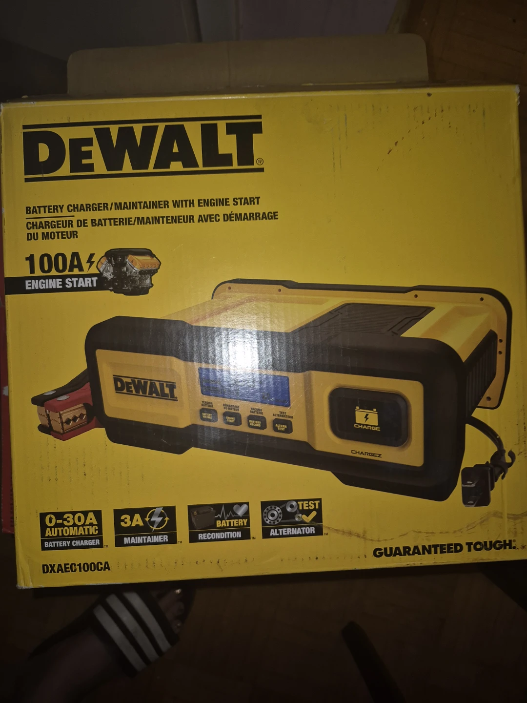 DEWALT Battery Charger/Maintainer with Engine Start