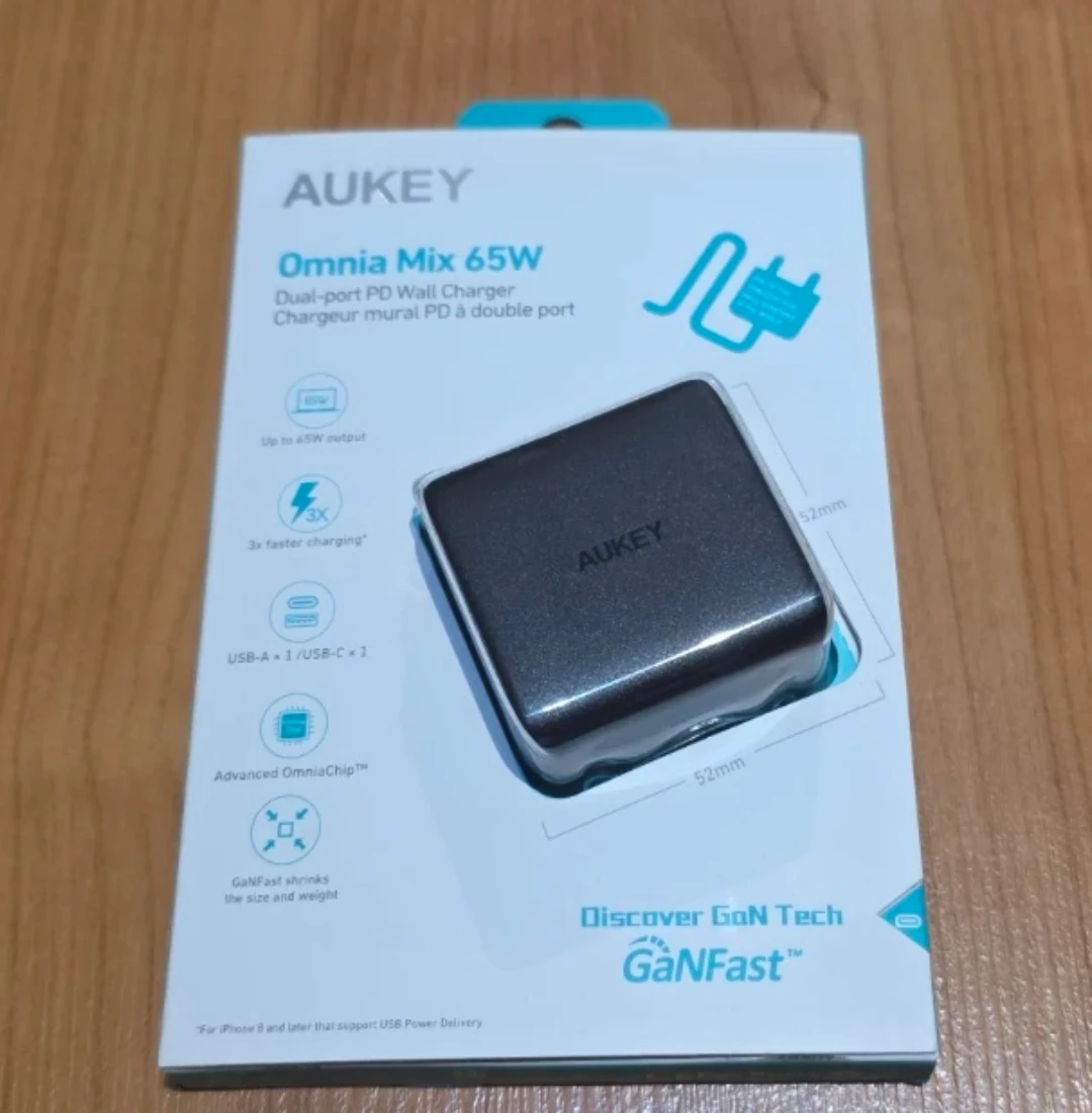 AUKEY Omnia Mix 65W Dual-port PD Wall Charger "🏆"