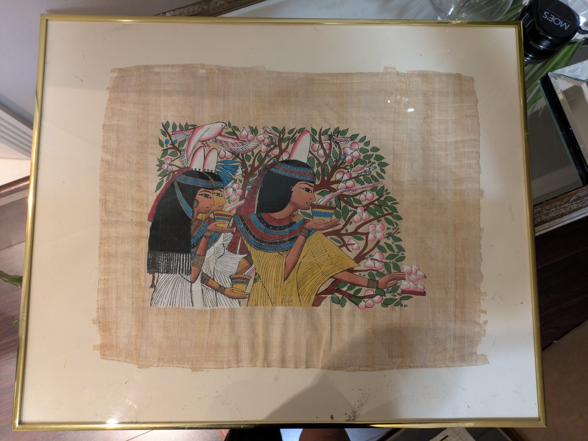 🏆 BRAND NEW VINTAGE Egyptian papyrus 3 diff sizes - photo 4