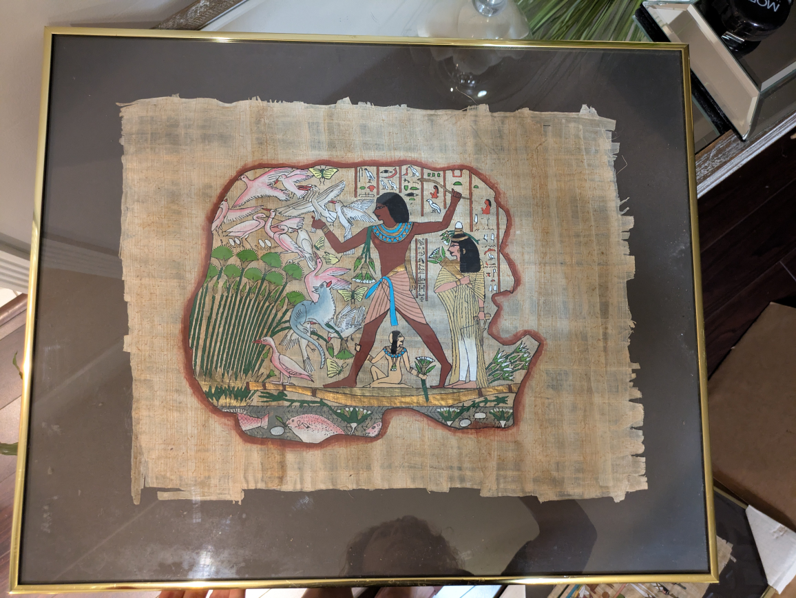 🏆 BRAND NEW VINTAGE Egyptian papyrus 3 diff sizes - photo 5