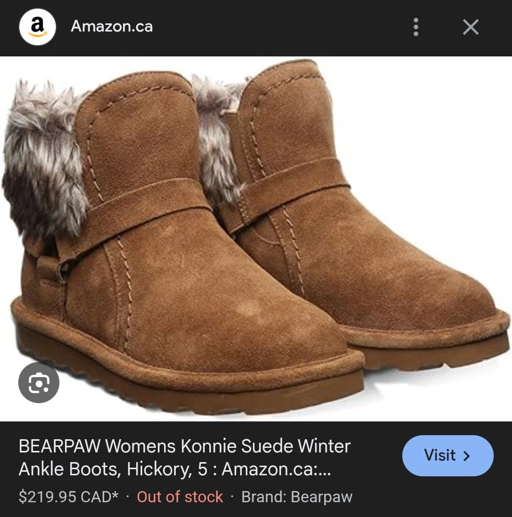 Bearpaw Womens Konnie Suede Winter Ankle Boots Hickory Size 9 - photo 3
