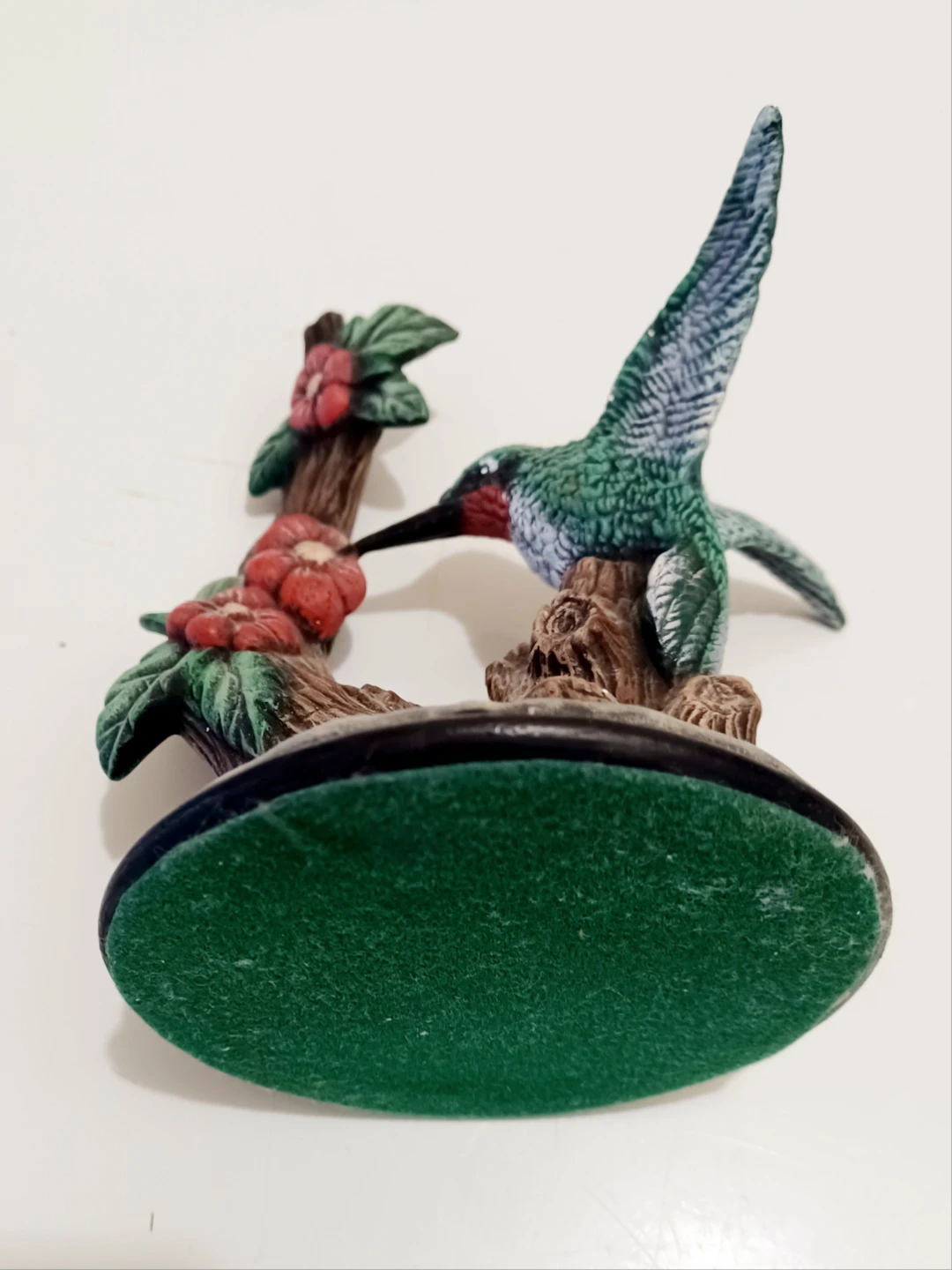 Vtg Unique Hand Painted Hummingbird Figurine - photo 4