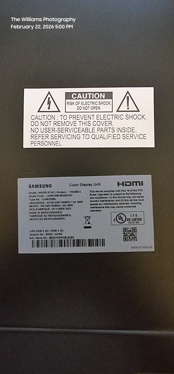 Samsung VM48B-U 48-inch Color Display Unit - photo 3