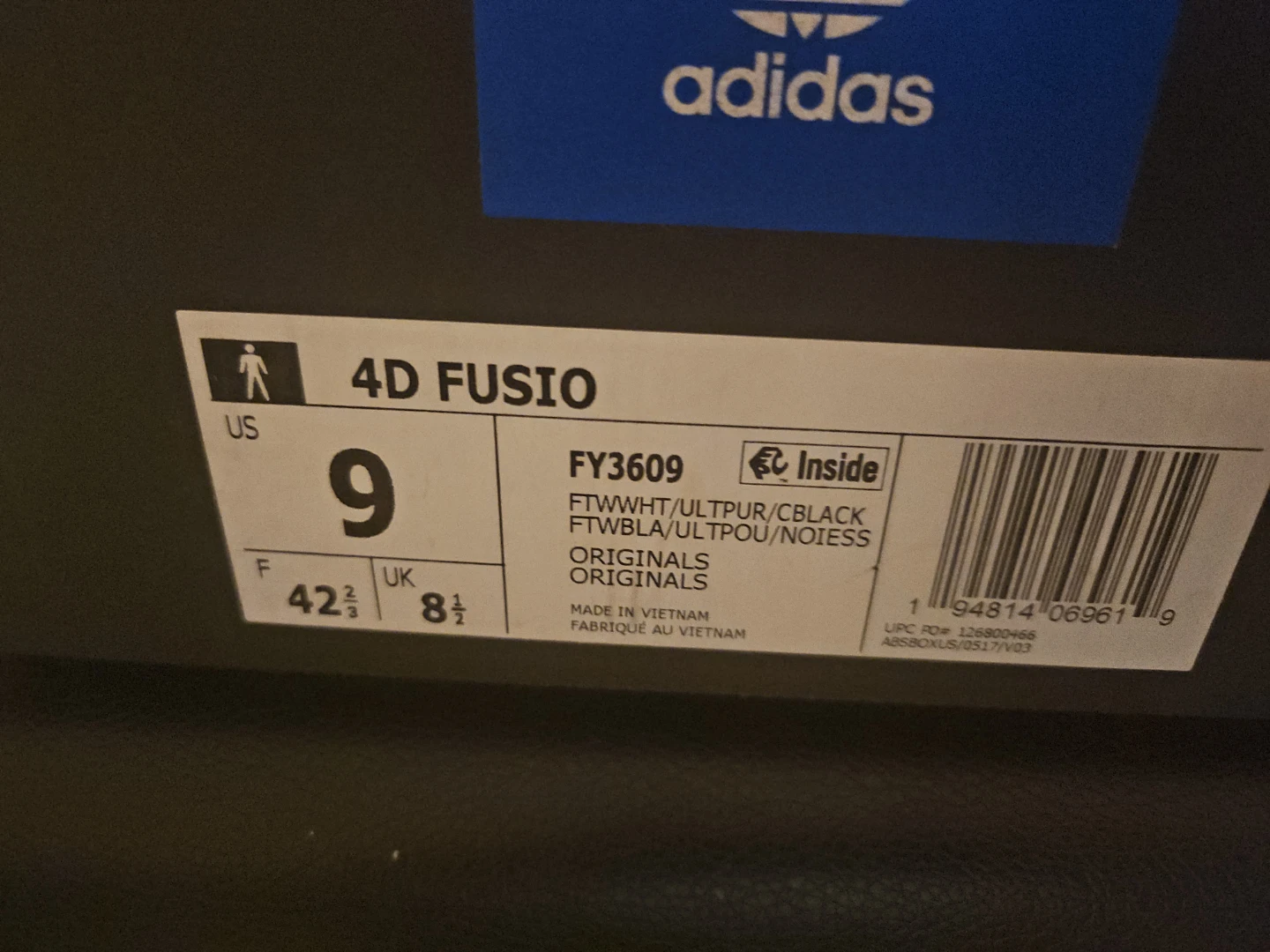 Adidas 4D Fusio Running Shoes US Size 9 - photo 5