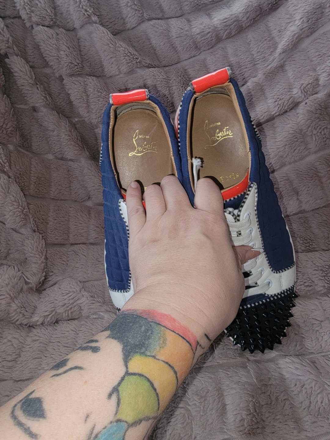 Christian Louboutin Louis Spikes Trainers - photo 3