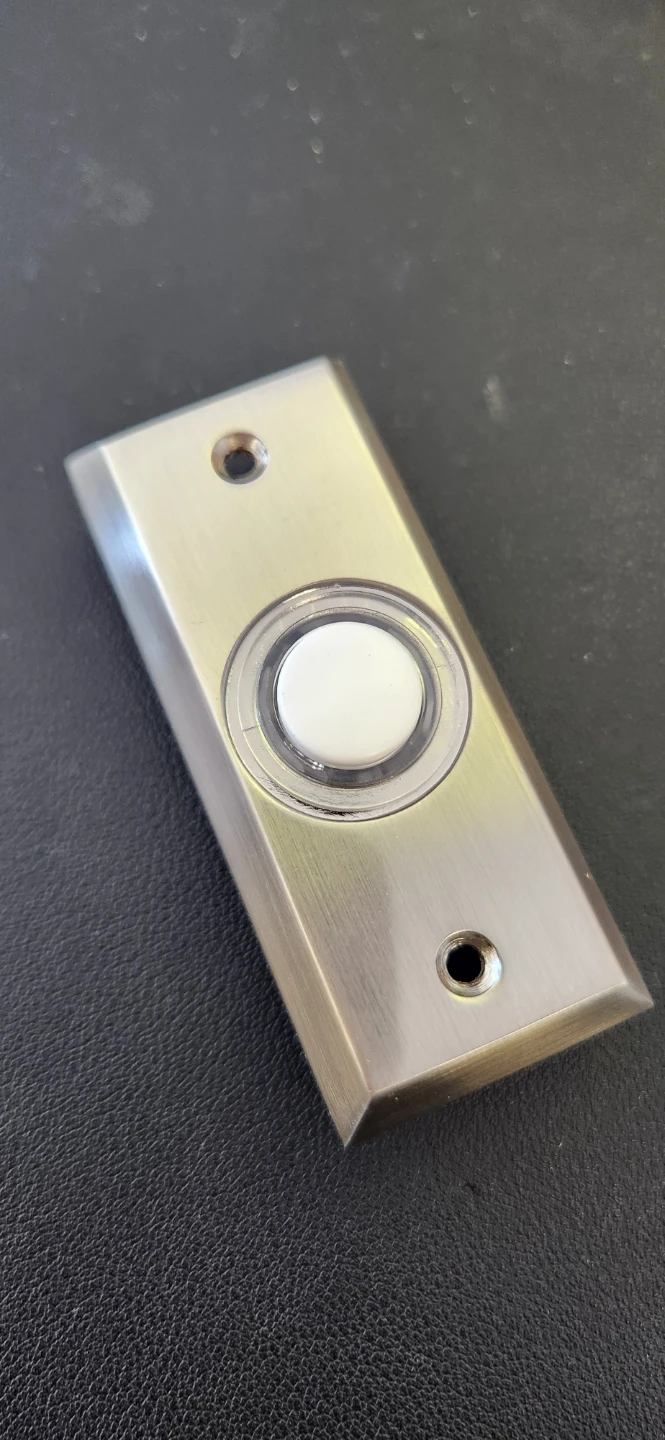 Honeywell Brushed Metal Doorbell Button