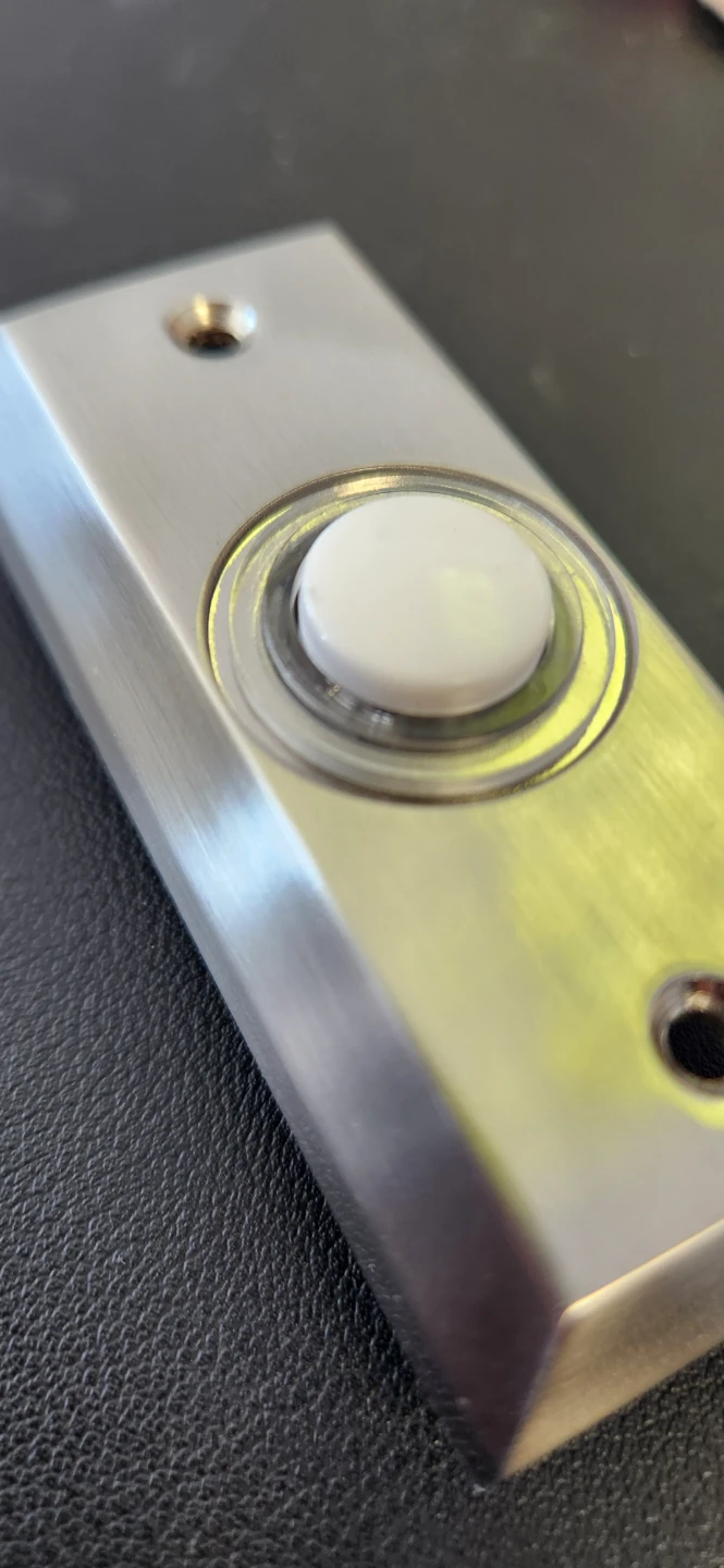 Honeywell Brushed Metal Doorbell Button - photo 2
