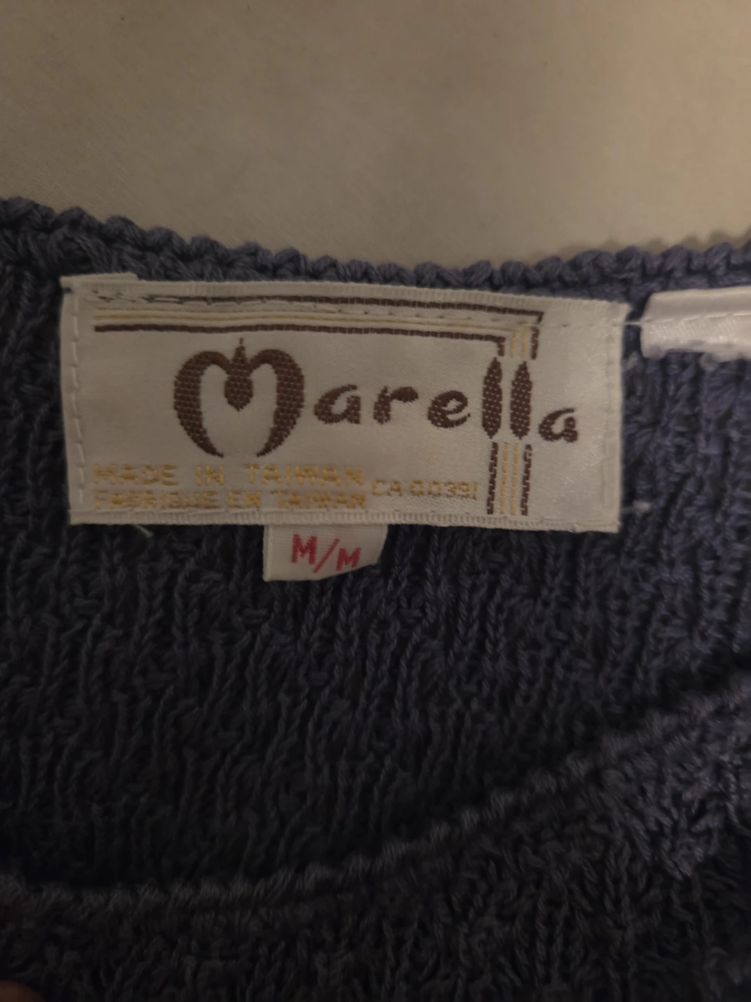 Marella Blue Knit Top Size M/M - photo 2