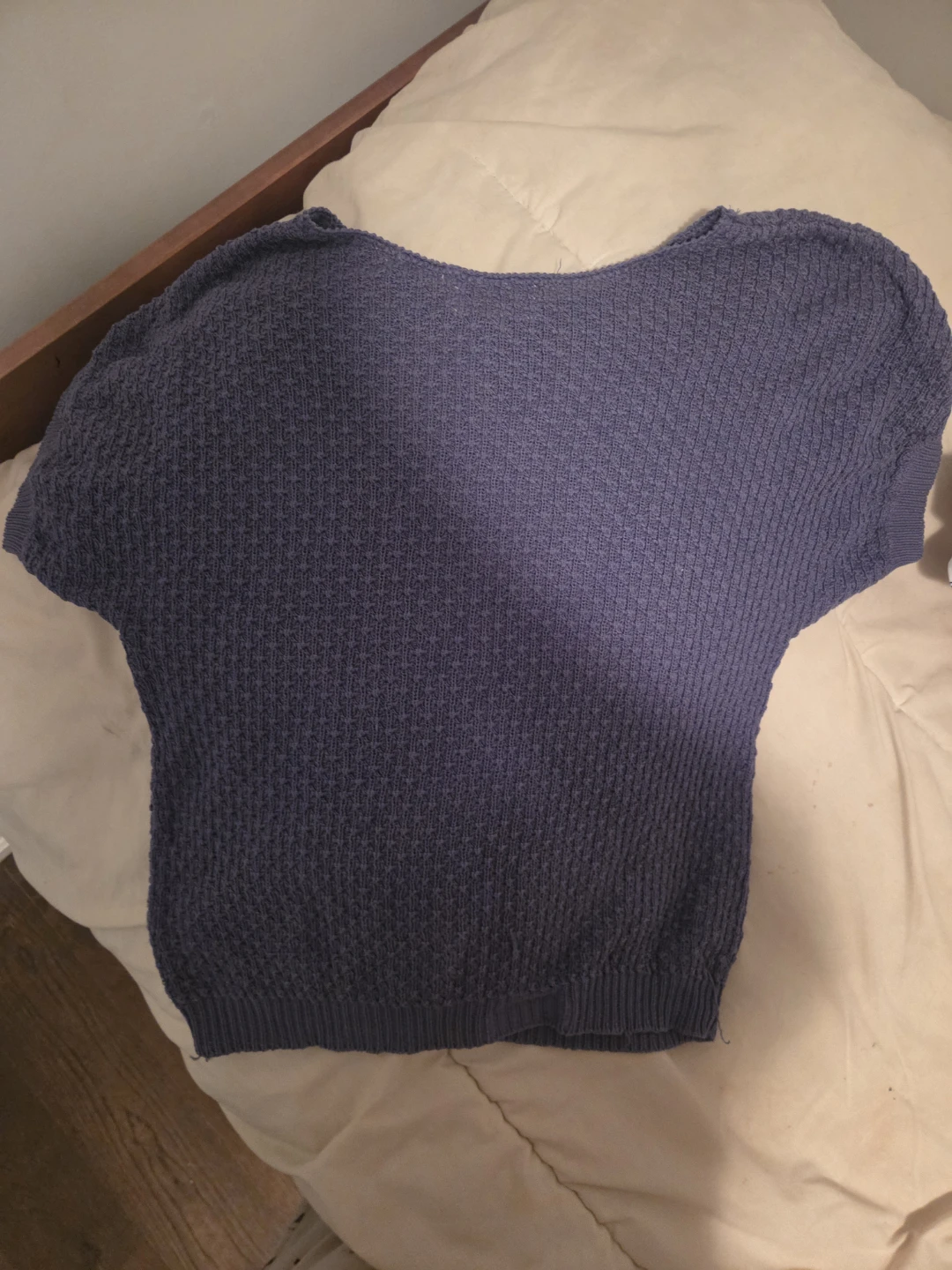 Marella Blue Knit Top Size M/M - photo 3