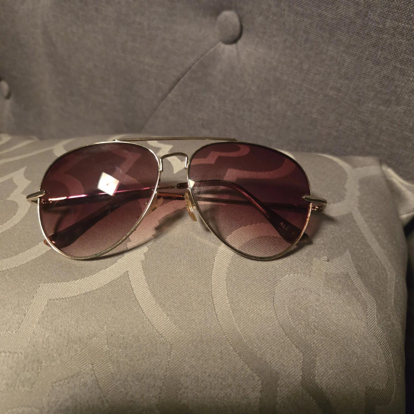 Gold Tone Aviator Sunglasses From Aldo - photo 5