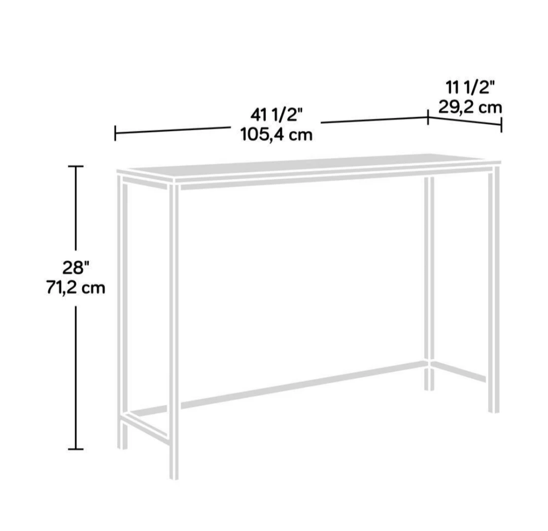 FÜDER Console Table - Brown/Black - photo 2