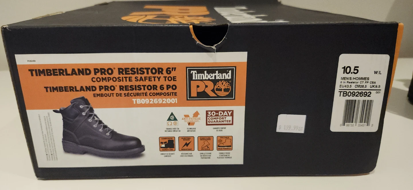 Timberland PRO Resistor 6" Composite Safety Toe Work Boots - photo 3