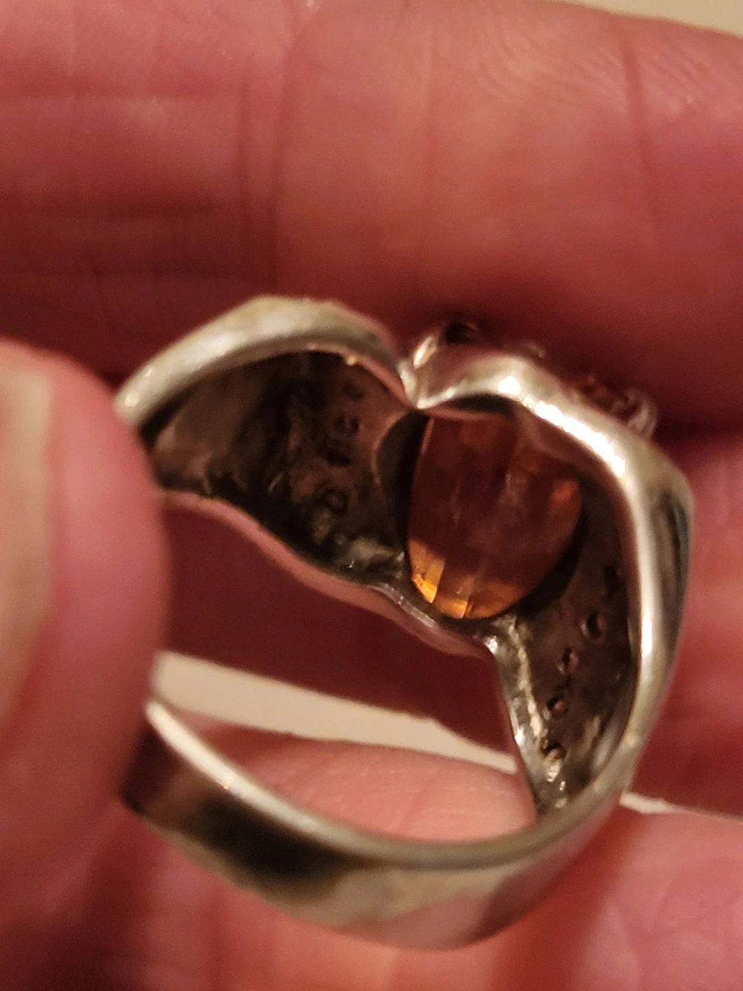 Sterling Silver Citrine and CZ Ring - photo 5