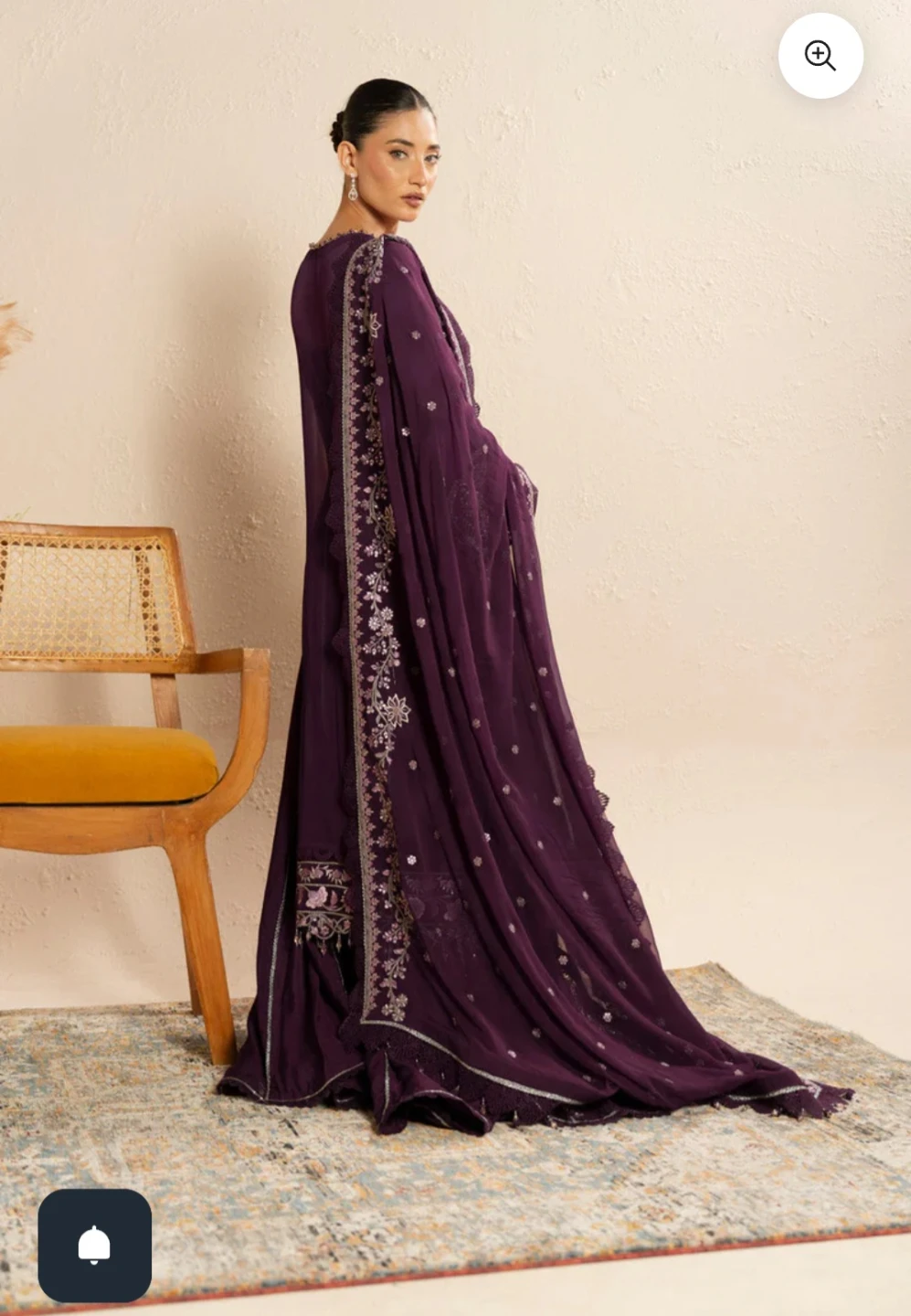 Embroidered Purple Lawn Suit