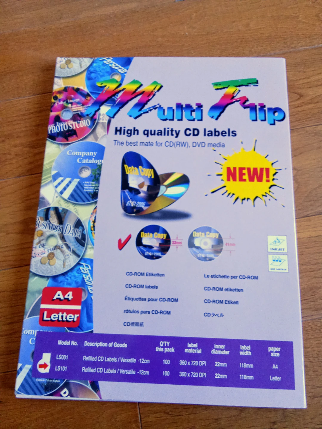 Multi Flip High Quality CD Labels