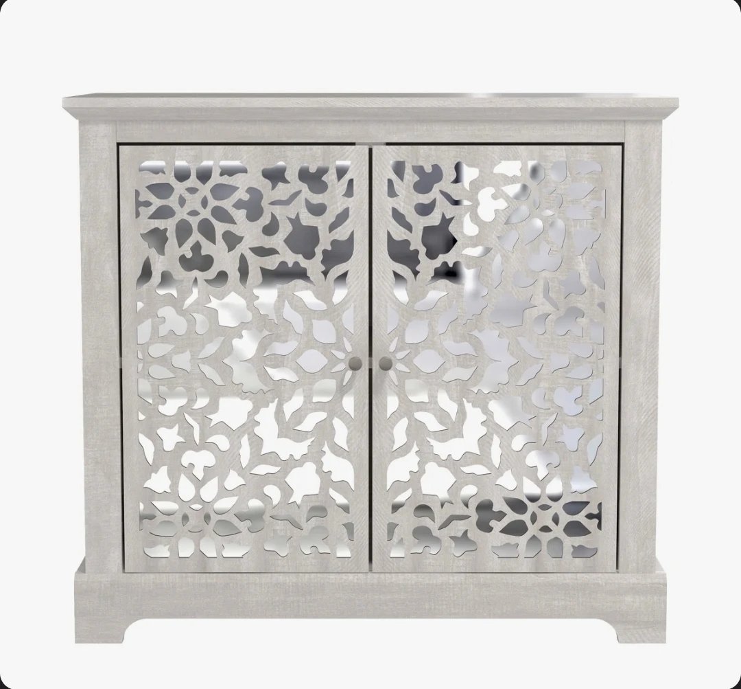 2 Door Mirrored Accent Cabinet - photo 3