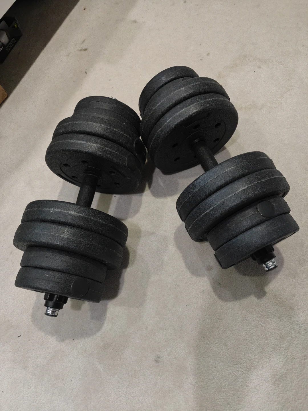 2 X 25 Lbs Adjustable Dumbbell Set