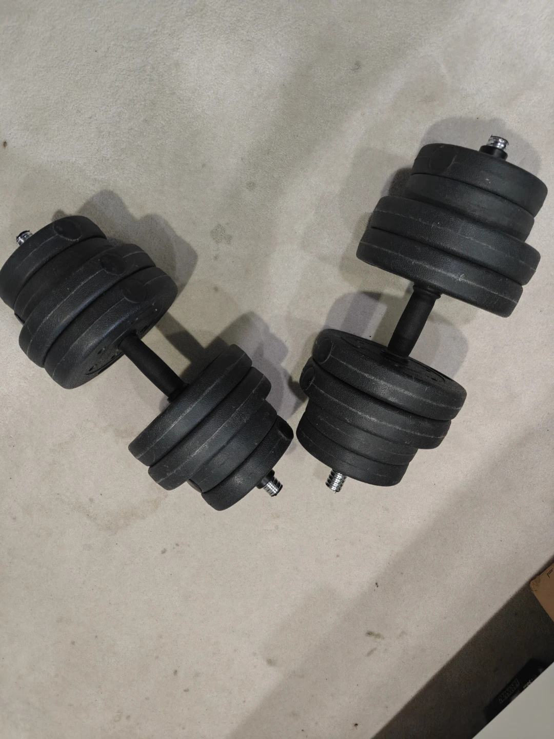 2 X 25 Lbs Adjustable Dumbbell Set - photo 3