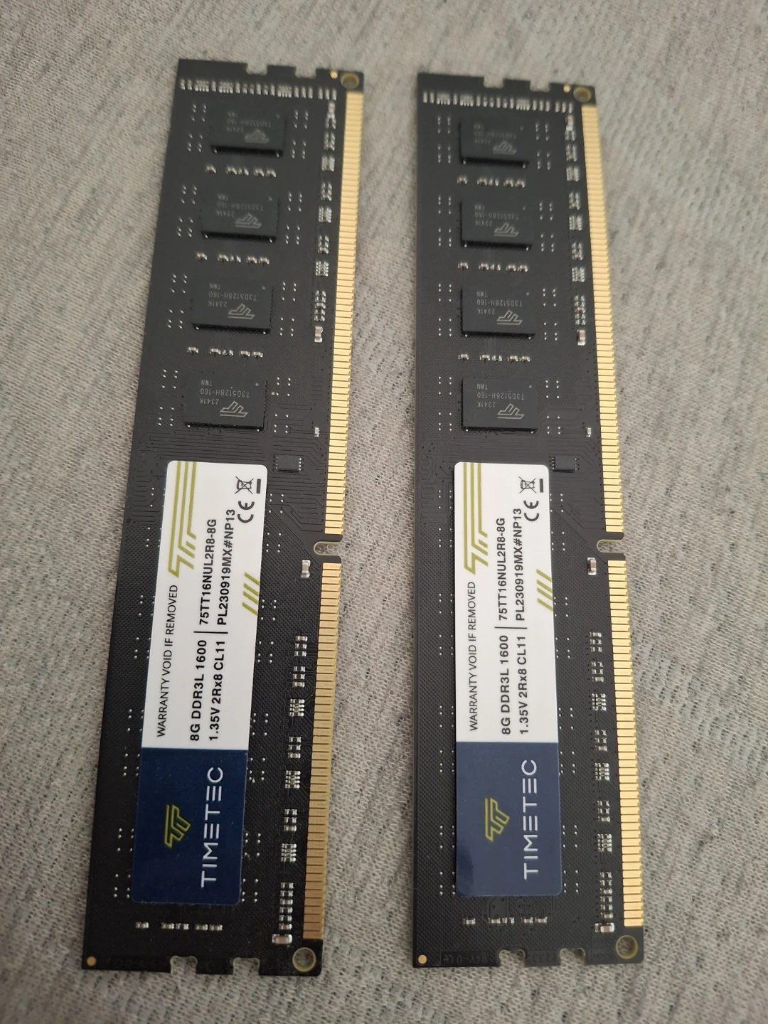 TIMETEC 16GB (2x8GB) DDR3L RAM Modules