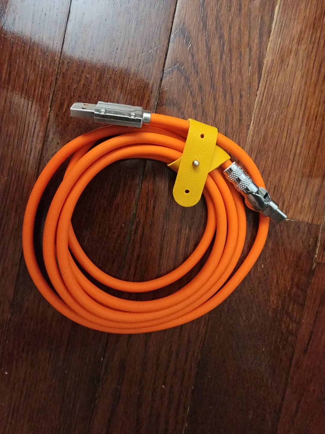 Orange USB-C Charging Cable