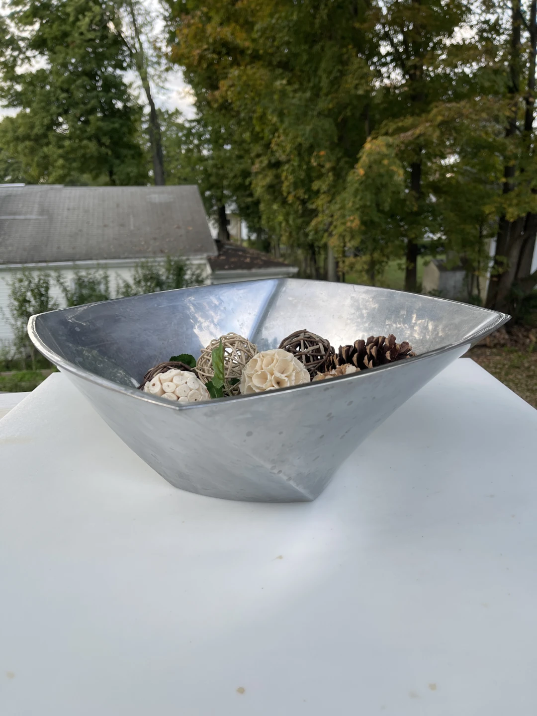 Lenox Large Centerpiece Metal Silver Bowl - photo 2