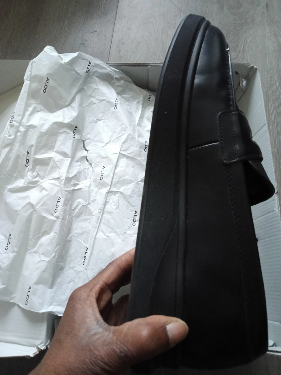 ALDO MONOLITH Loafers Black Size 11 Men's