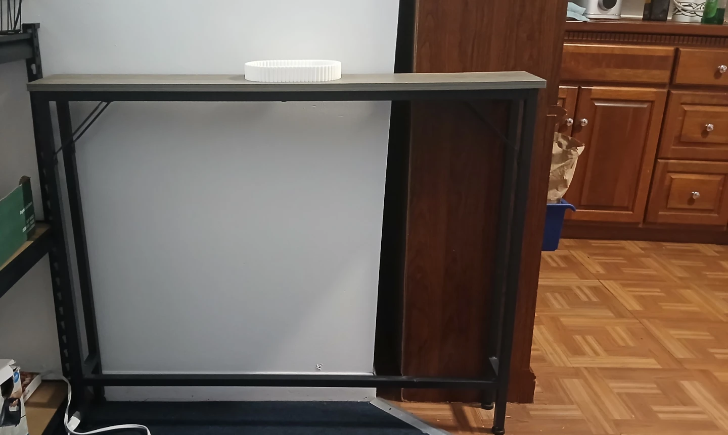 Console Table with Wood Top