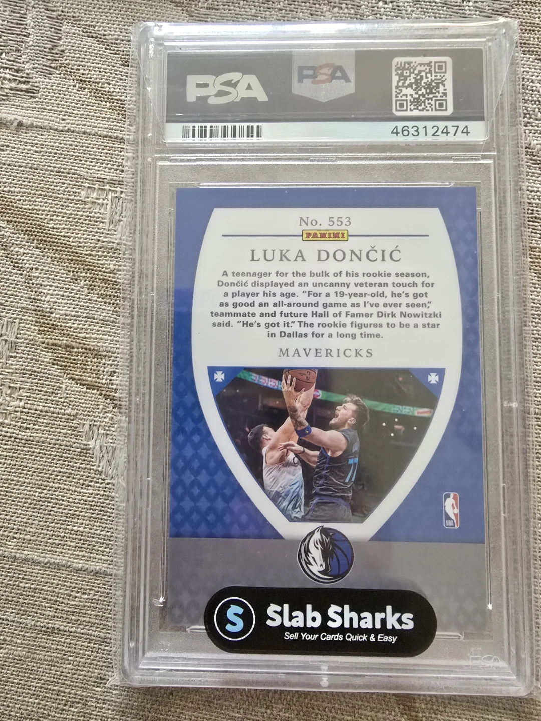 2018 Panini Chronicles Luka Doncic Rookie Card #553 PSA 10 - photo 2