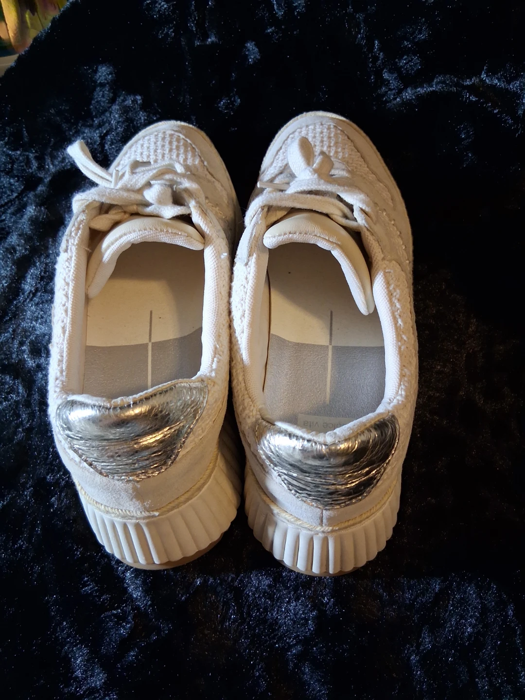 Dolce Vita White & Tan Platform Sneakers - photo 3