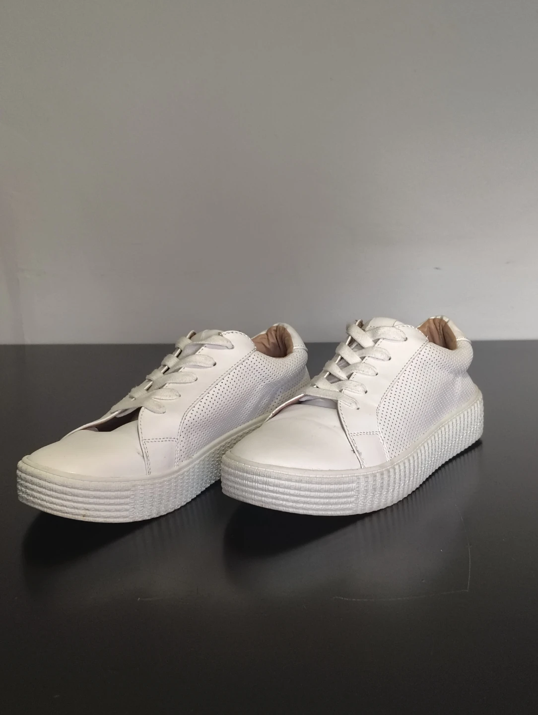 All-White Steve Madden Sneaker's - Platform Sole