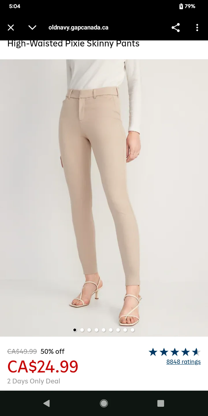 Old Navy Pixie Skinny Pants - Size 10 - Pink🏆 - photo 4