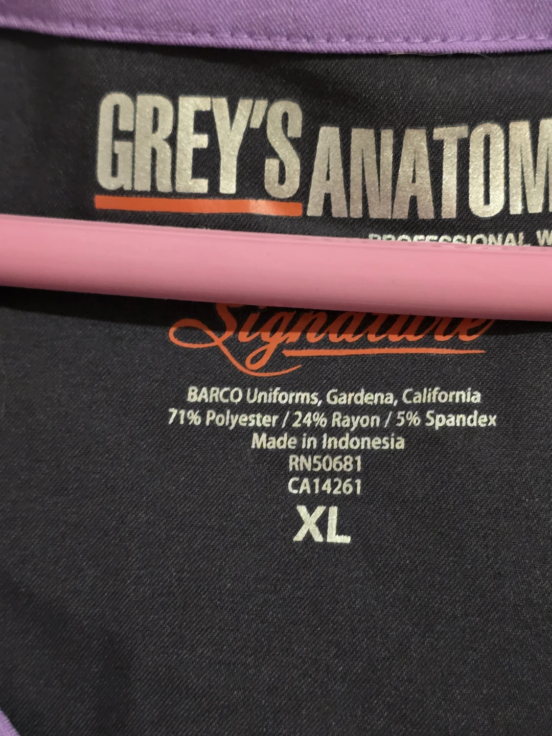 Grey's Anatomy Signature Scrub Top XL - photo 4