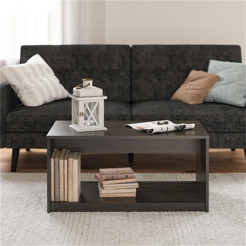 Dark Espresso Brown Oak Coffee Table - New in Box! 🥕