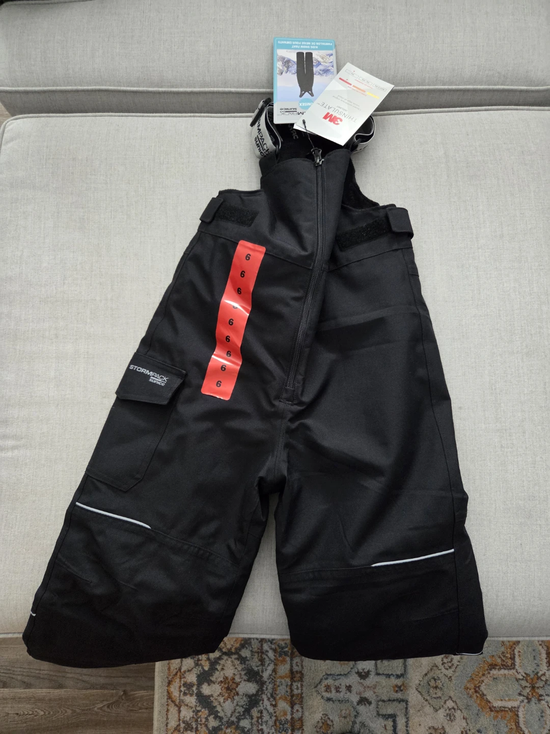 Stormpack Sunice unisex kids snow pants BNWT size 6