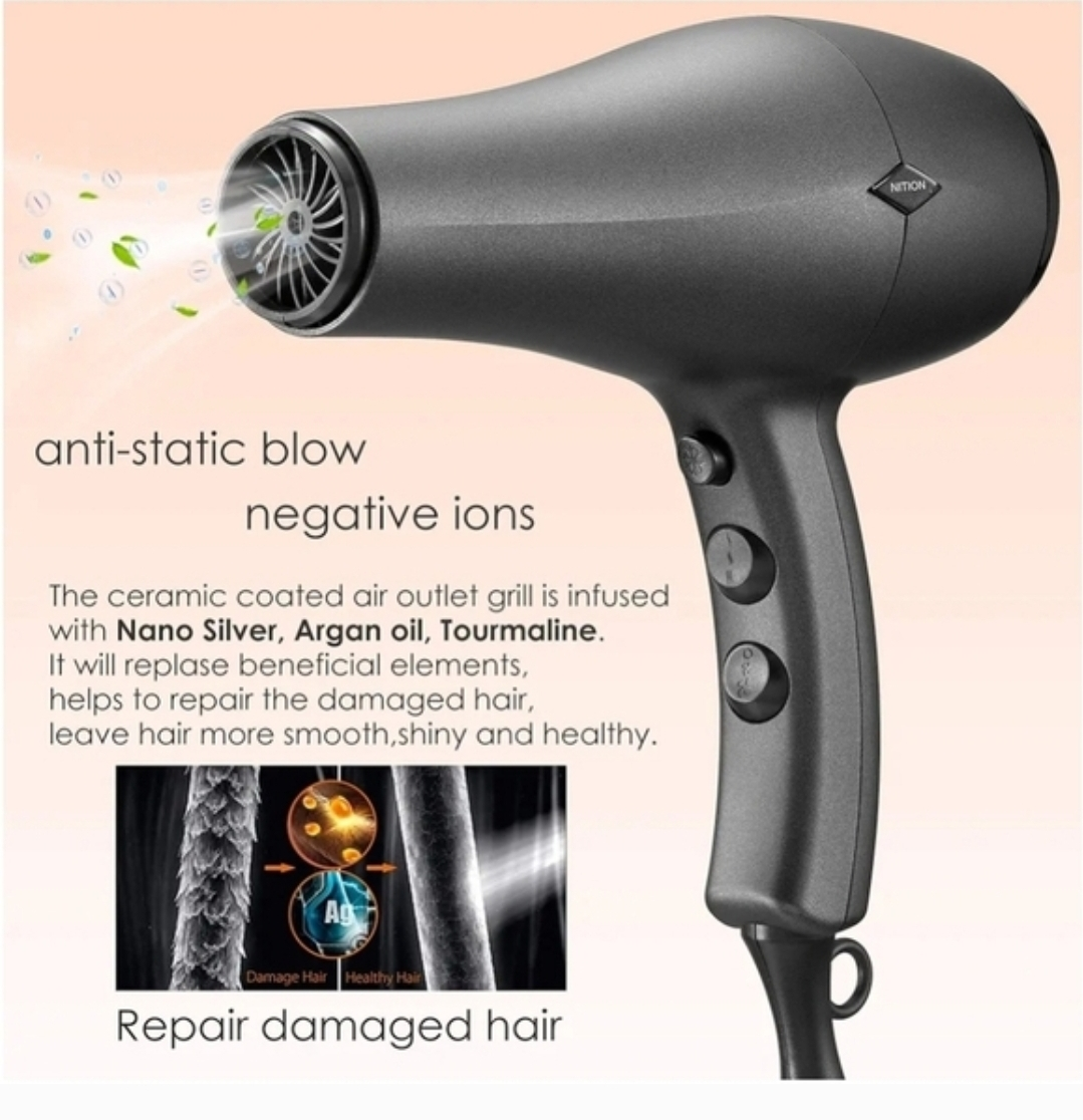 NITION Turbo Power Hair Dryer with Attachments - photo 5
