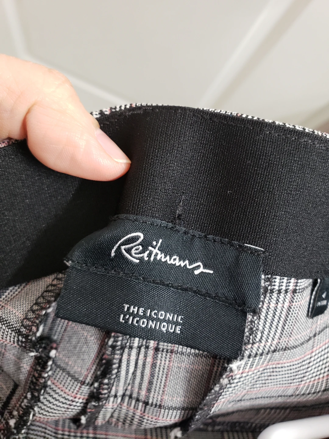 Reitmans Plaid Petite Pants Size 4 - photo 3