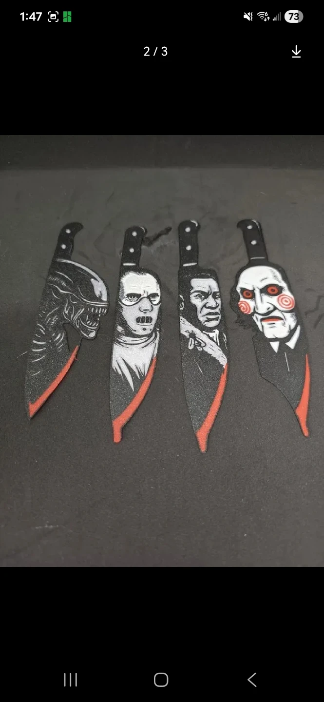 Horror Movie Character Knife Set