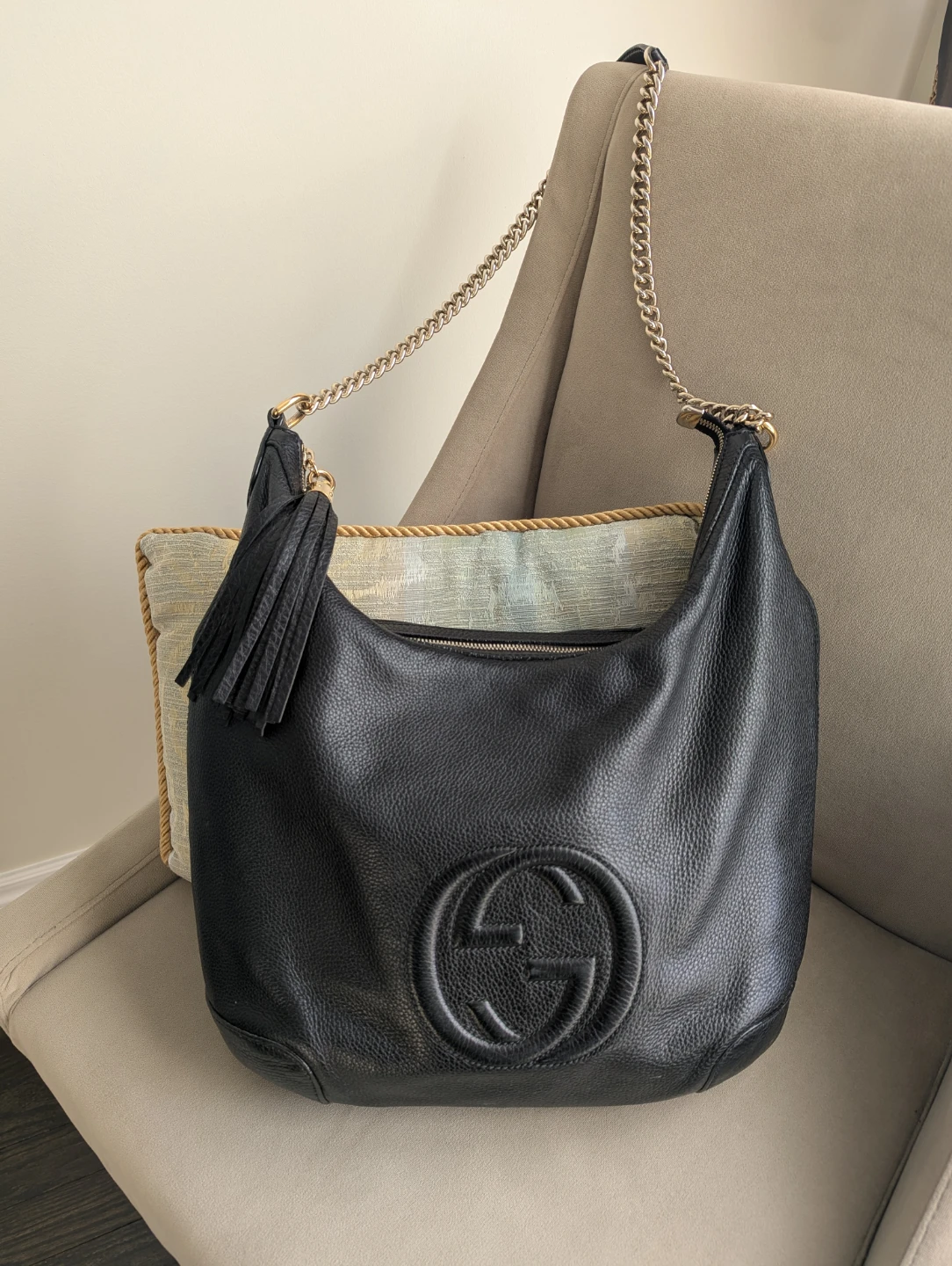 Black Leather Gucci Soho Hobo Bag - photo 2