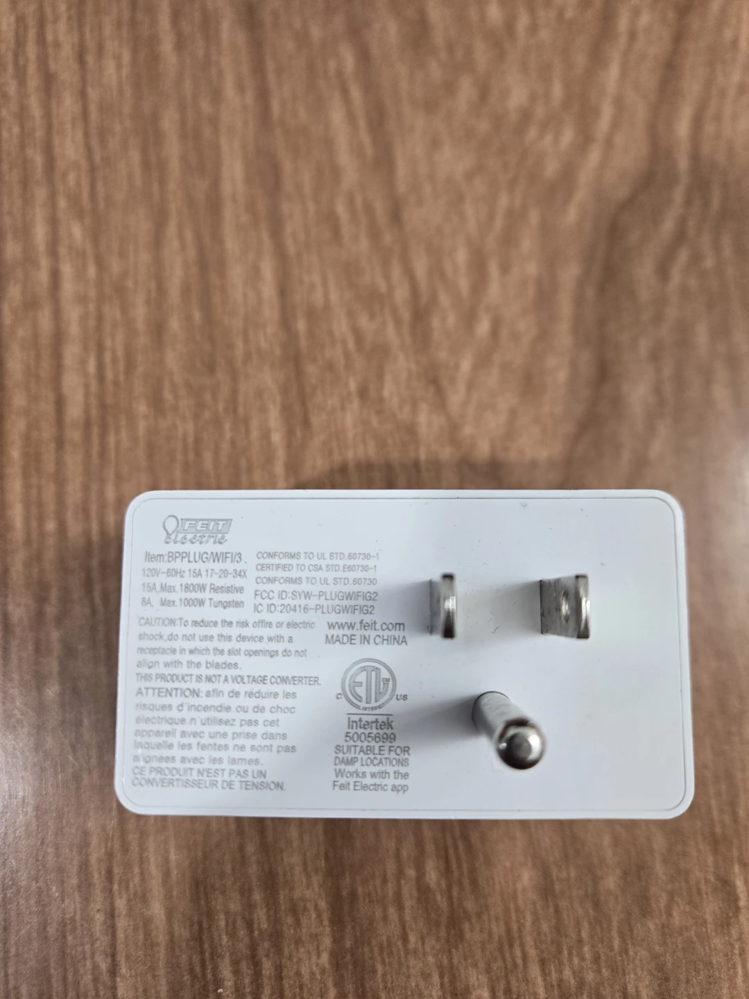 Feit Electric Smart Plug BPP/WIFI/3