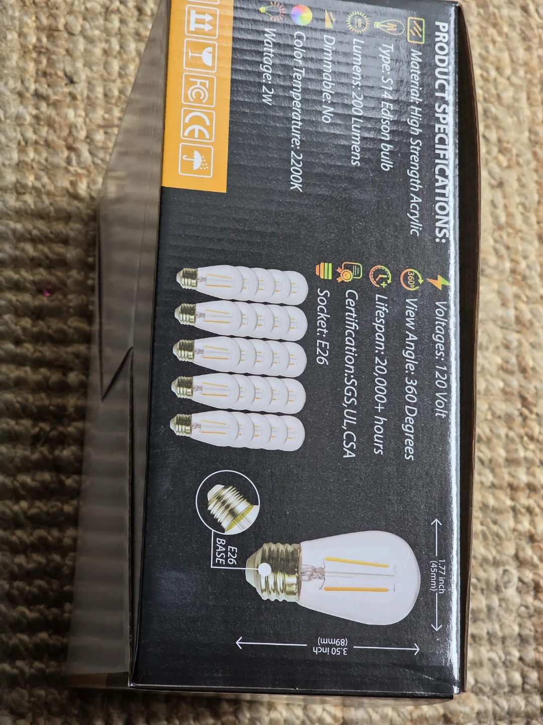 LED Edison Light Bulbs - 25 Bulbs - photo 4